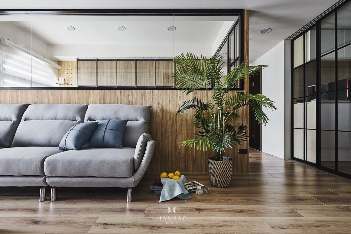 北歐風客廳沙發區