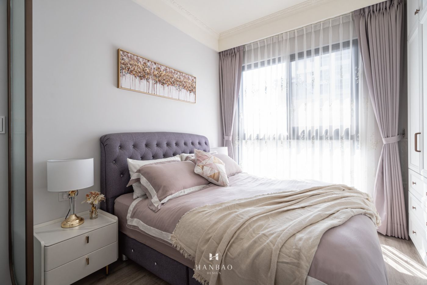 現代美式風主臥