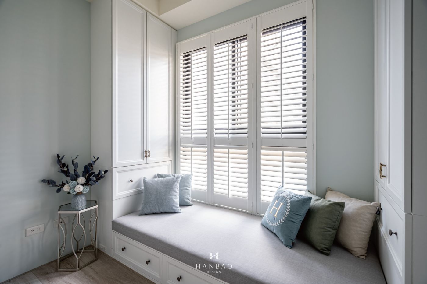 現代美式風書房臥榻