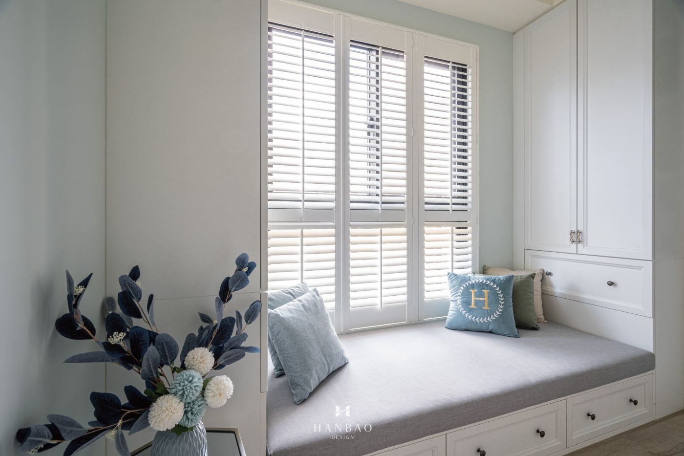 現代美式風書房臥榻