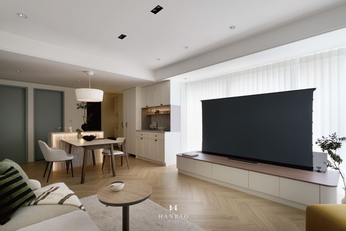 現代美式風多功能電視收納櫃