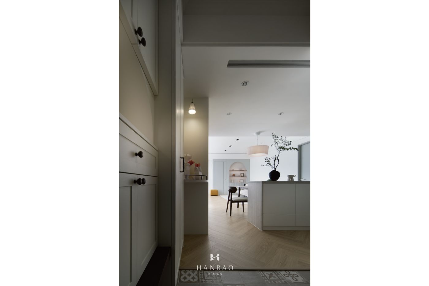 現代美式風玄關