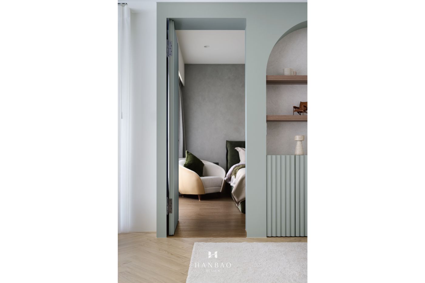 現代美式風主臥