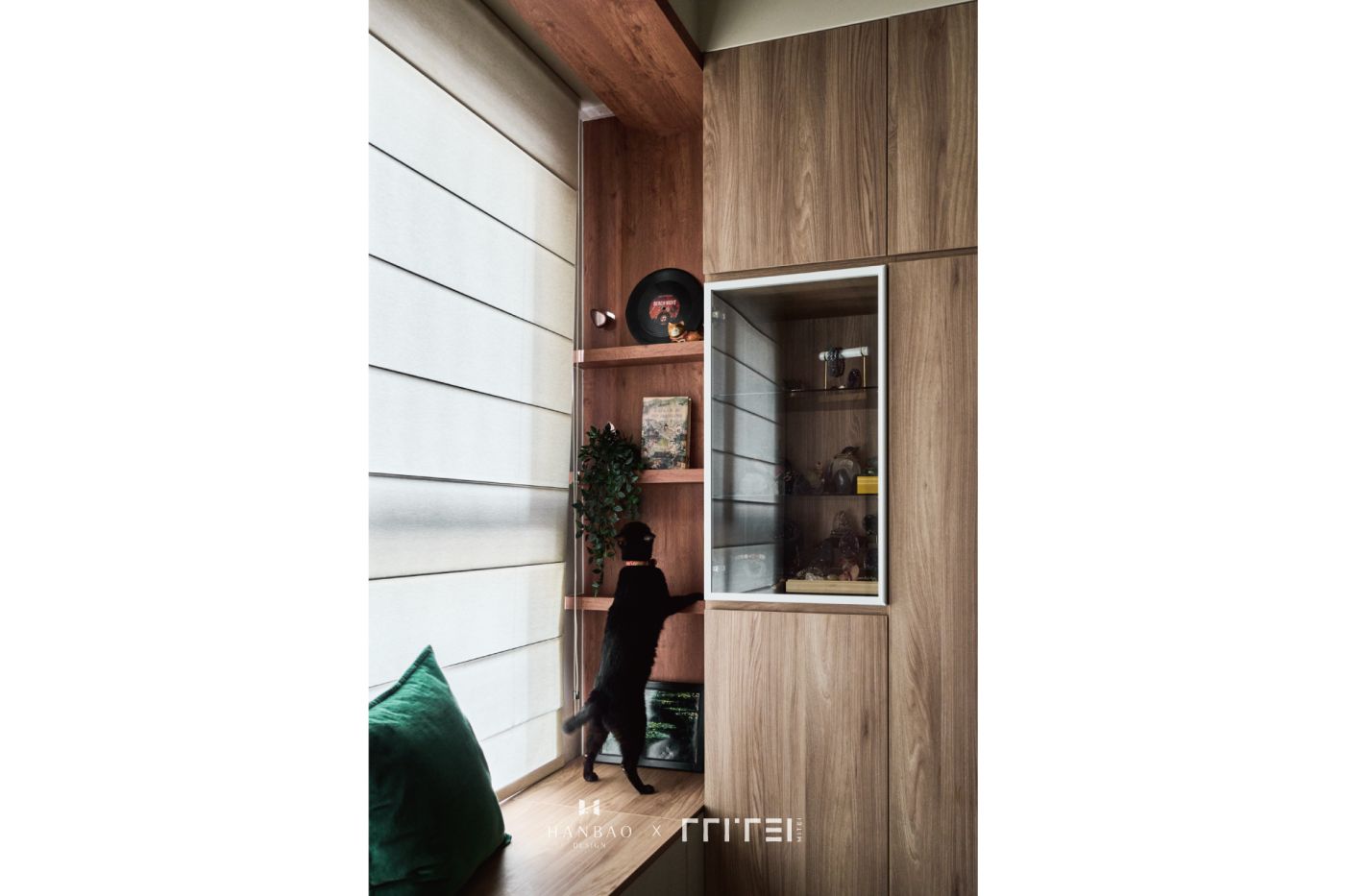 日式中古風收納展示櫃