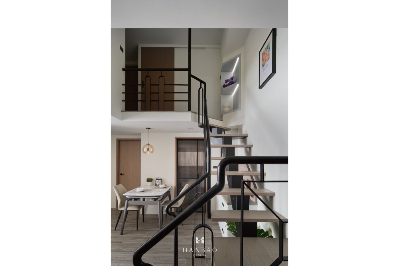 現代北歐風梯間