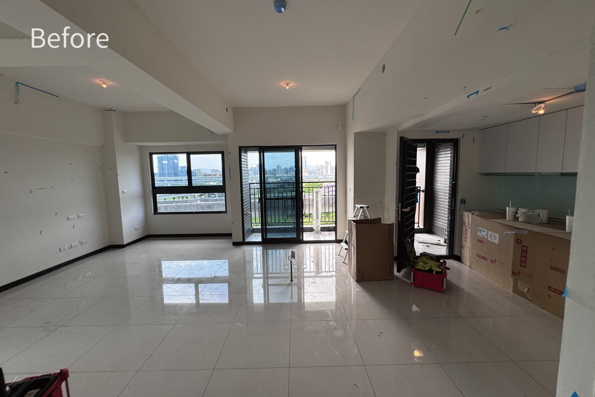 現代義式風公領域裝潢前 現代義式風公領域裝潢前