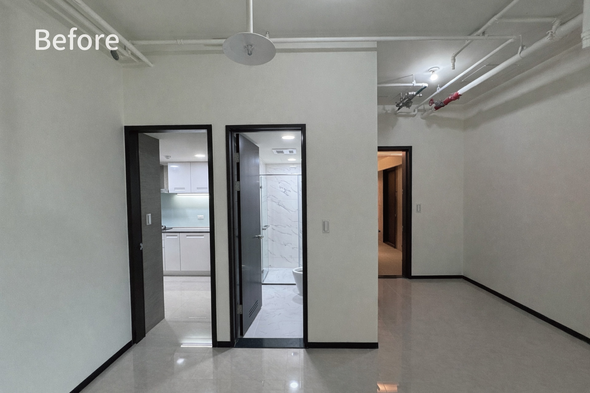 青羽寧境-裝潢前中島