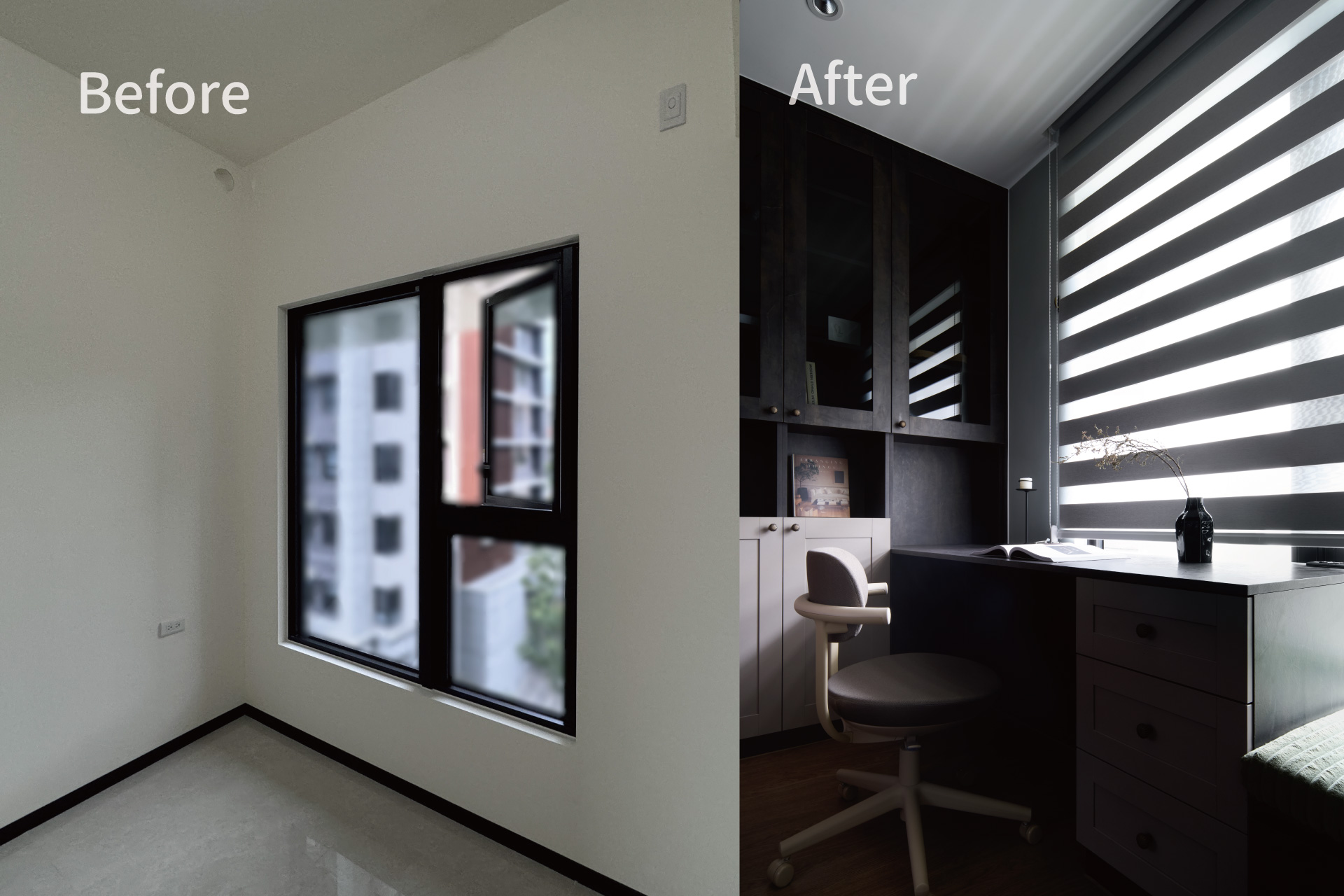 青羽寧境-裝潢前書房