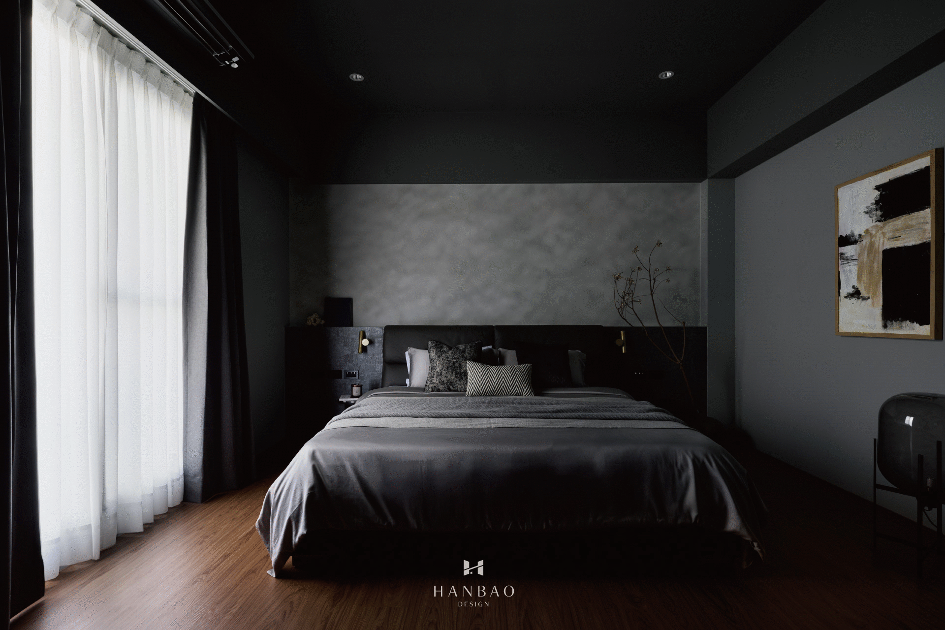 現代輕奢風_主臥開燈前後 現代輕奢風_主臥開燈前後