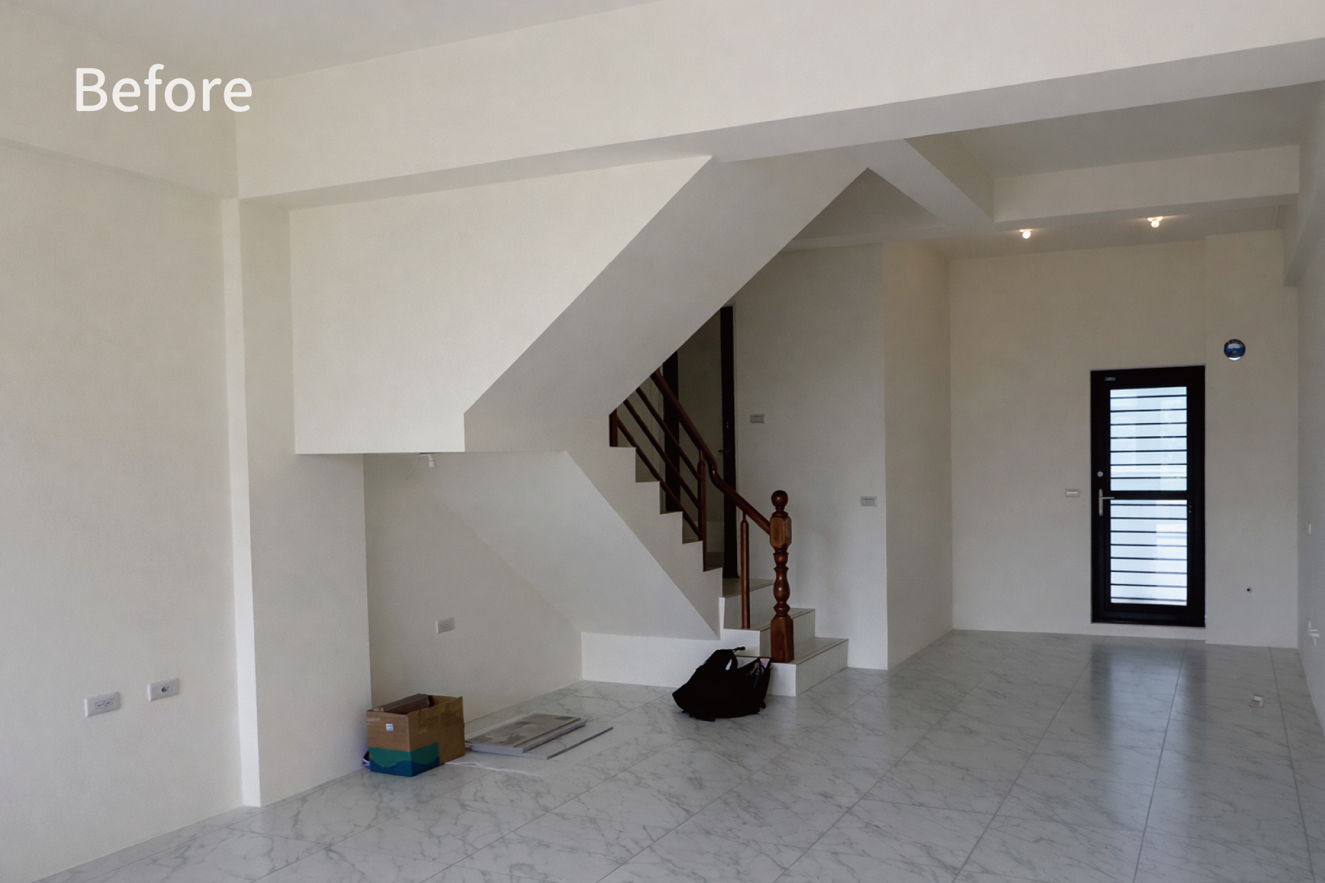 樓梯下方裝潢前 樓梯下方裝潢前