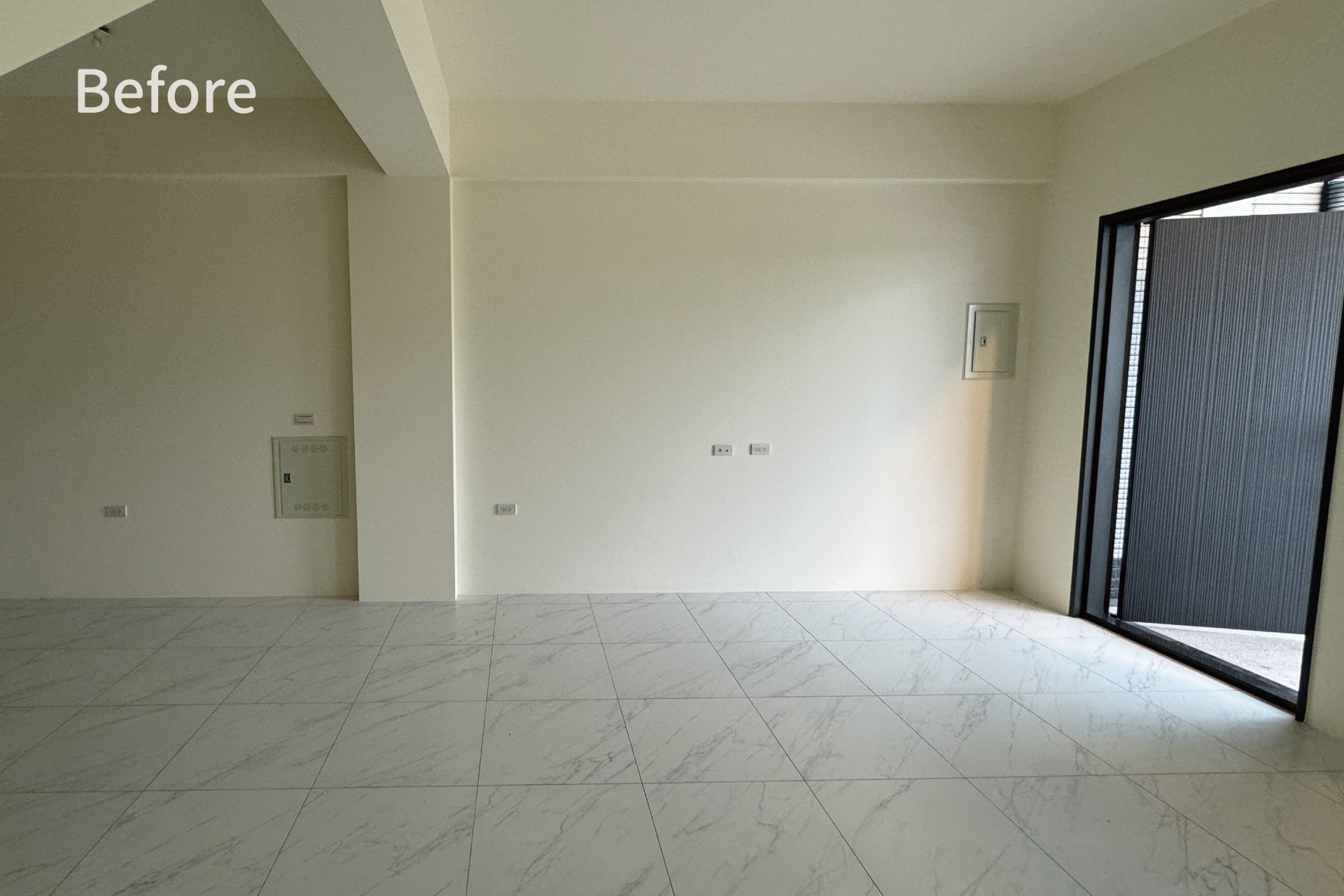 電視牆裝潢前 電視牆裝潢前